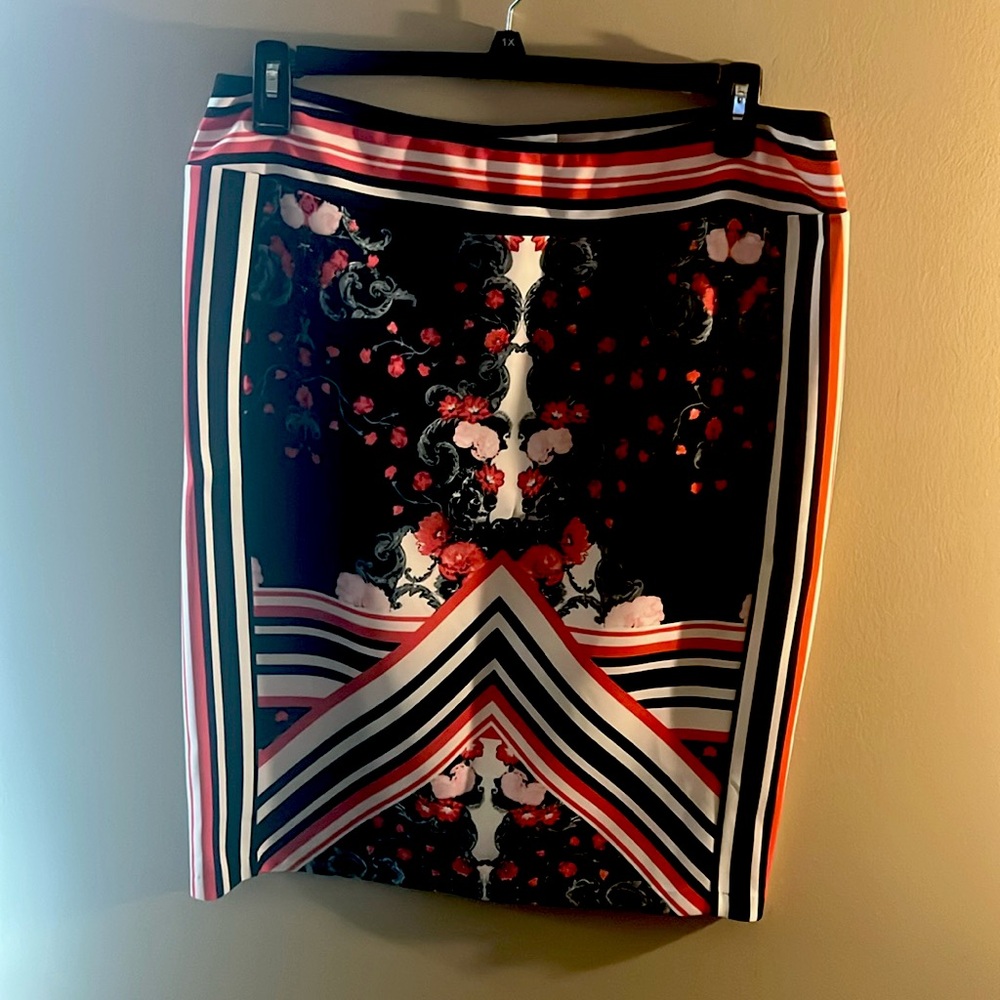 Bisou Bisou Michelle Bohbot XL Polyester/Spandex skirt